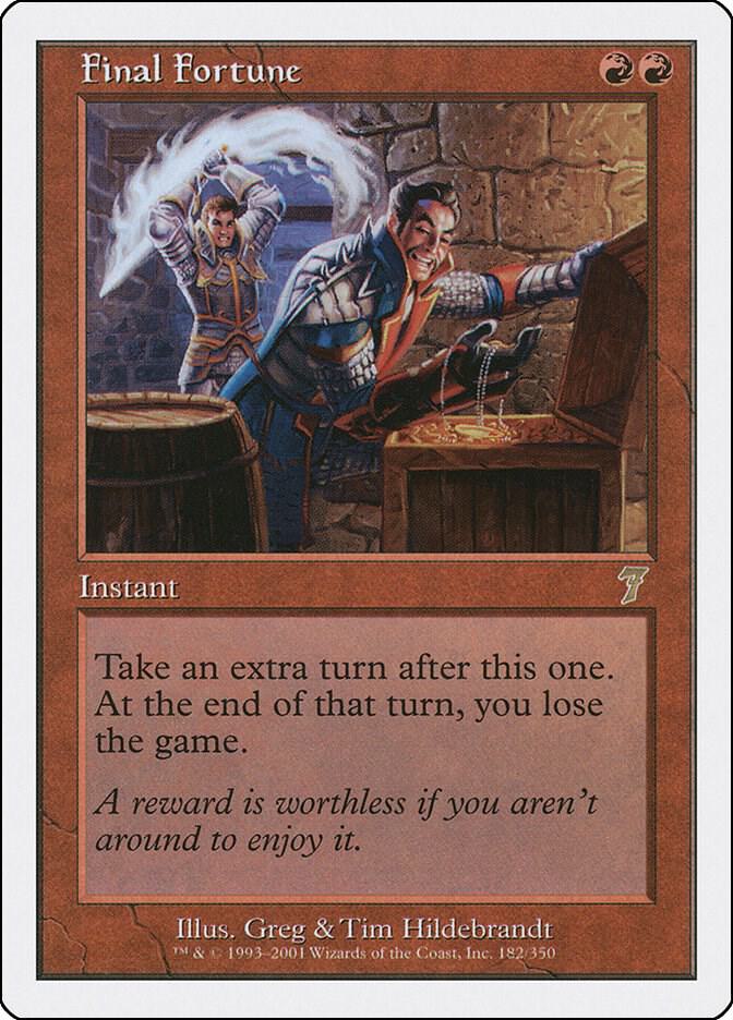 Final Fortune 182 card from 7th Edition