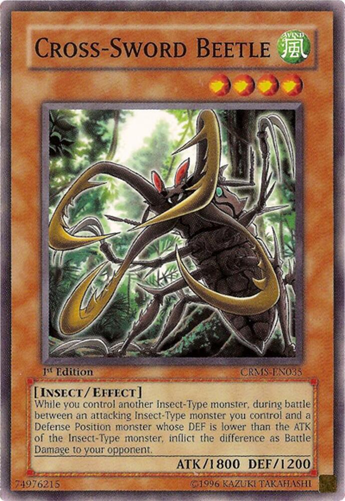 Cross-Sword Beetle CRMS-EN035 card from Crimson Crisis