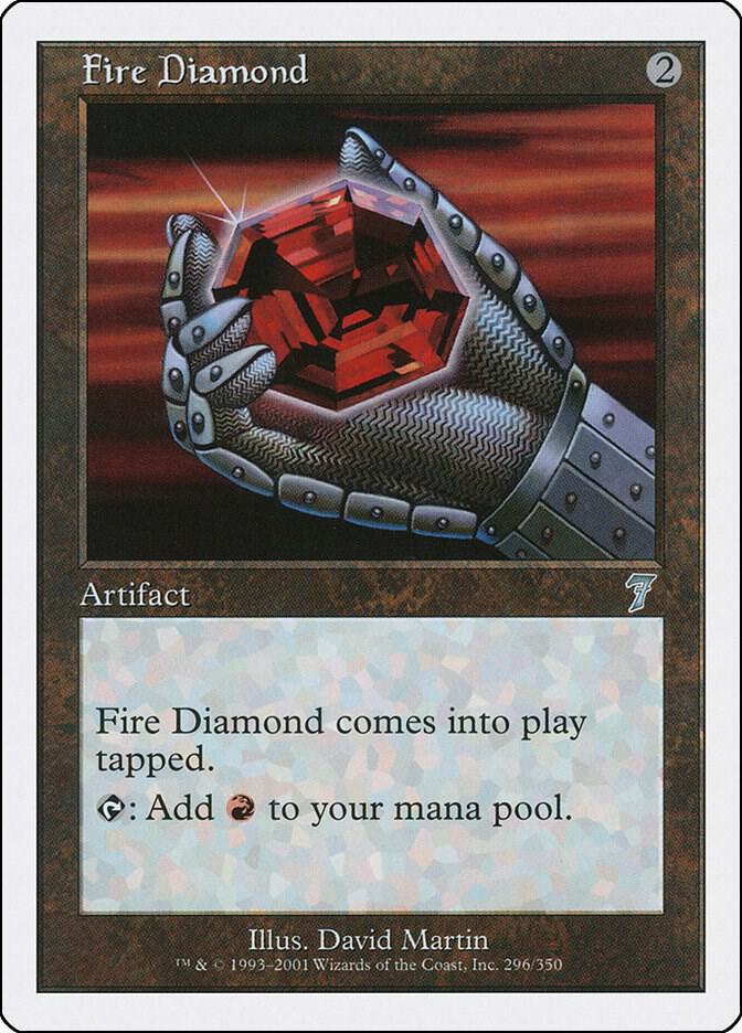 Fire Diamond 296 card from 7th Edition