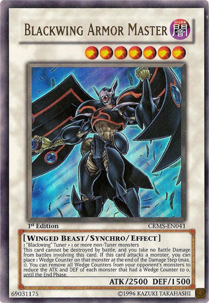 Blackwing Armor Master CRMS-EN041 card from Crimson Crisis