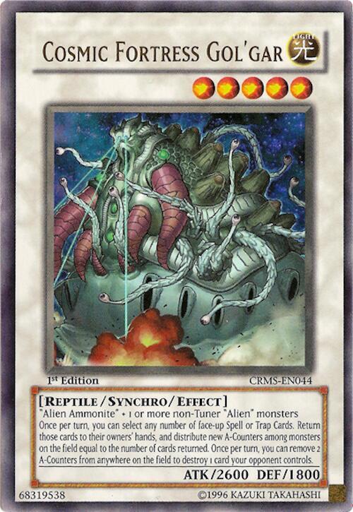 Cosmic Fortress Gol'Gar CRMS-EN044 card from Crimson Crisis