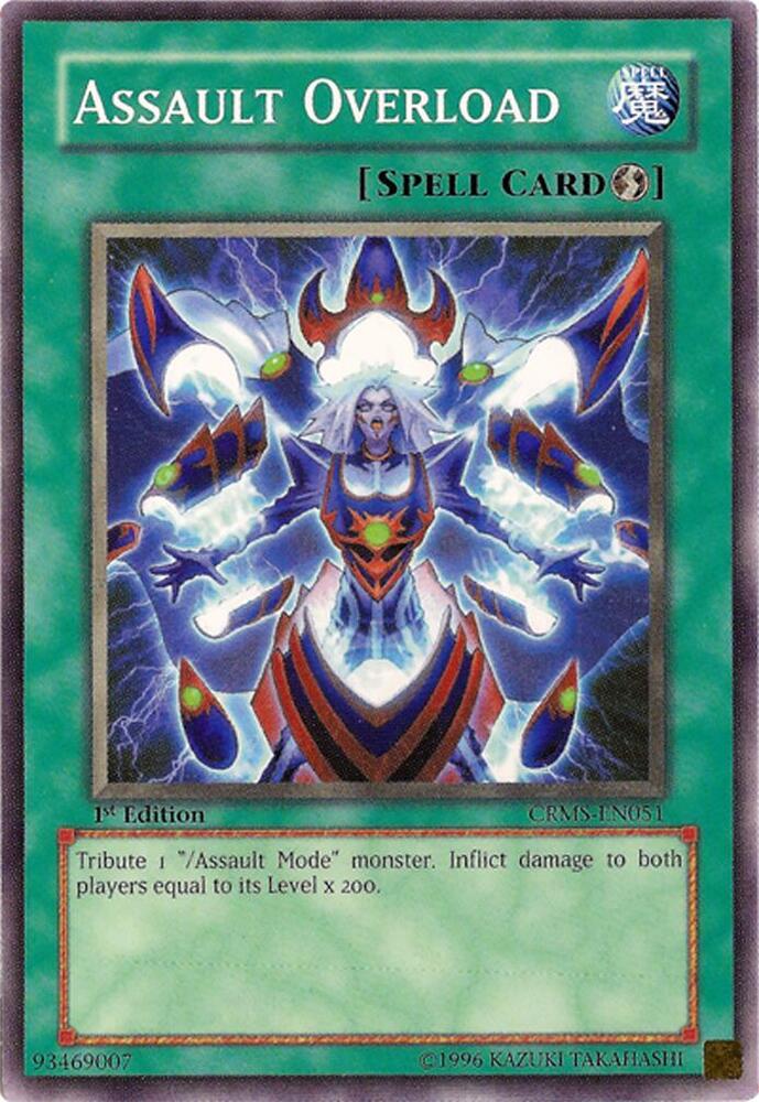 Assault Overload CRMS-EN051 card from Crimson Crisis
