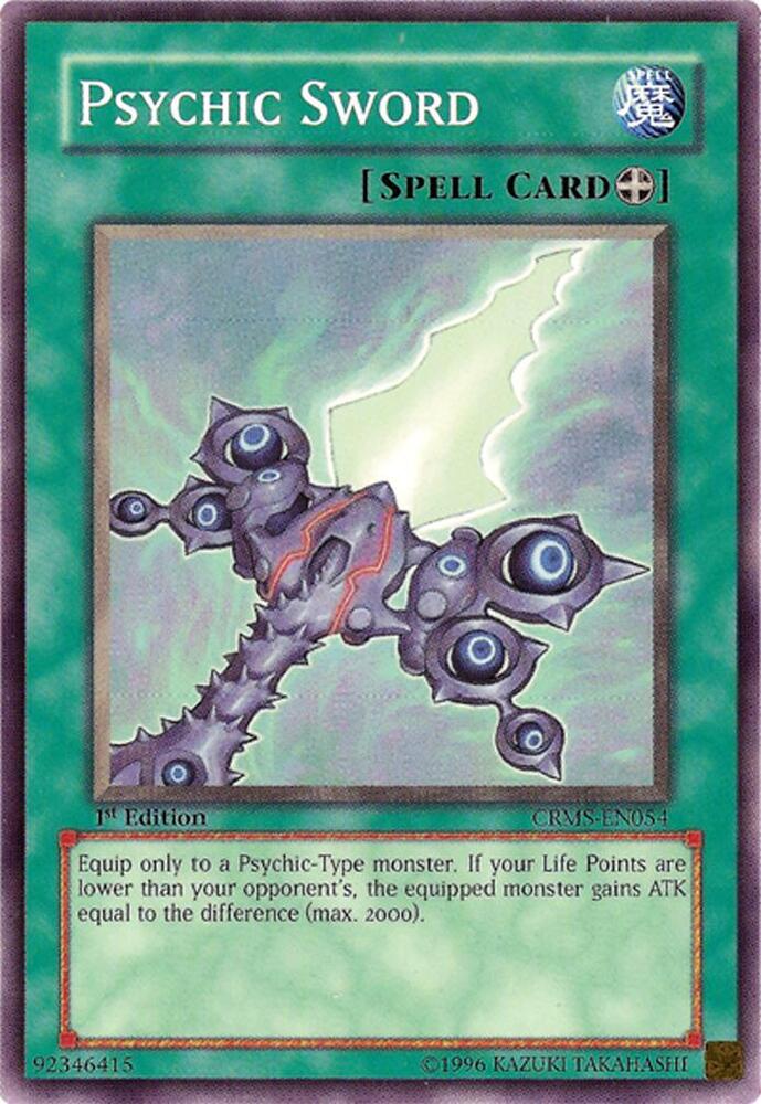 Psychic Sword CRMS-EN054 card from Crimson Crisis
