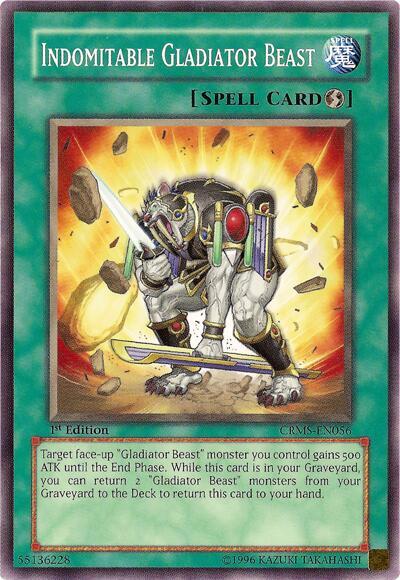 Indomitable Gladiator Beast CRMS-EN056 card from Crimson Crisis