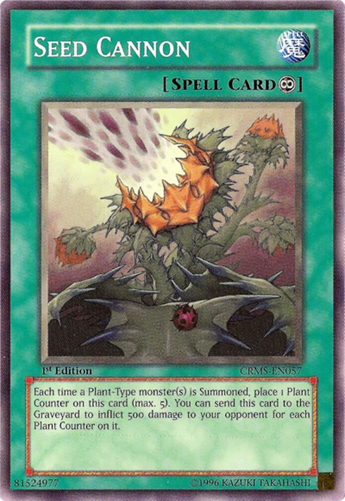 Seed Cannon CRMS-EN057 card from Crimson Crisis