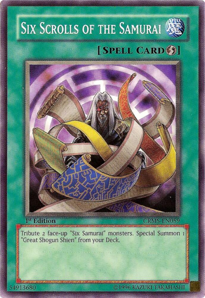 Six Scrolls of the Samurai CRMS-EN059 card from Crimson Crisis