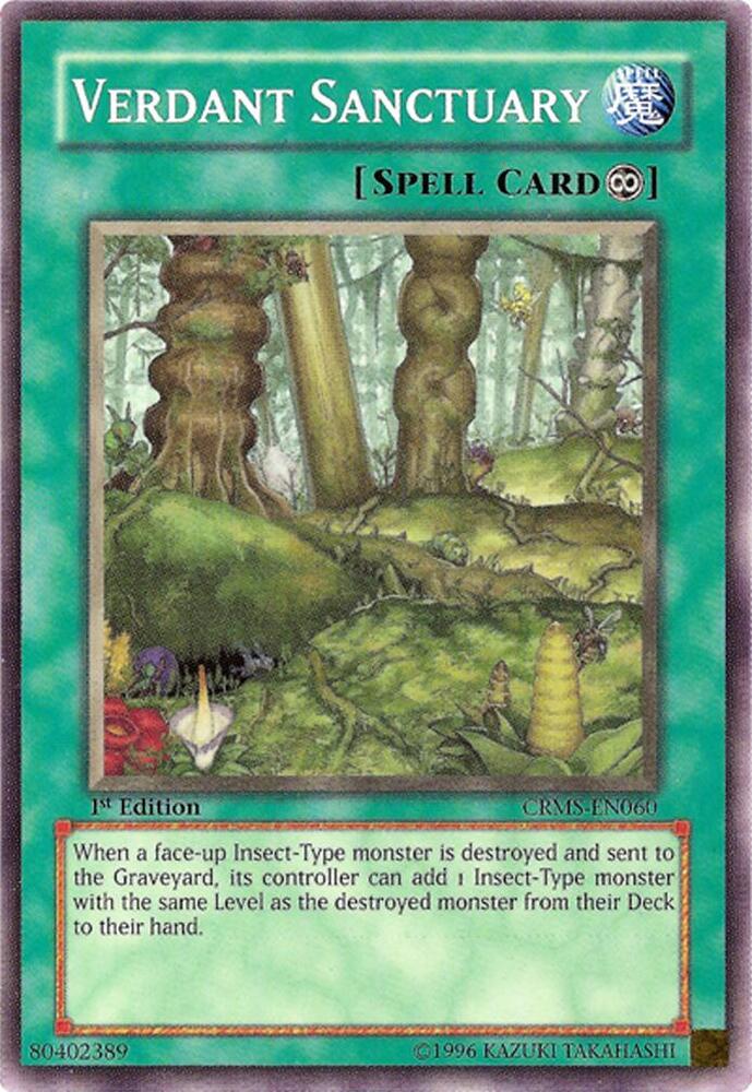Verdant Sanctuary CRMS-EN060 card from Crimson Crisis