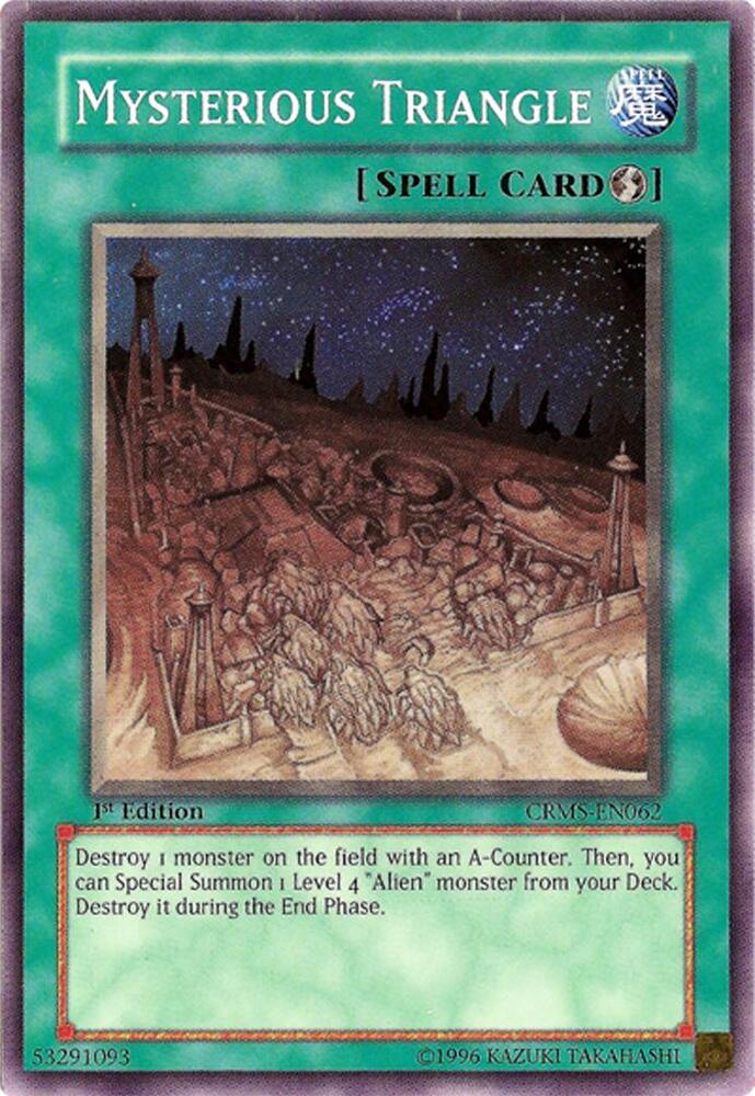 Mysterious Triangle CRMS-EN062 card from Crimson Crisis