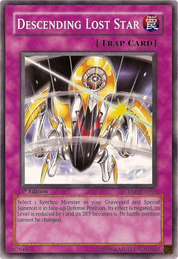 Descending Lost Star CRMS-EN065 card from Crimson Crisis