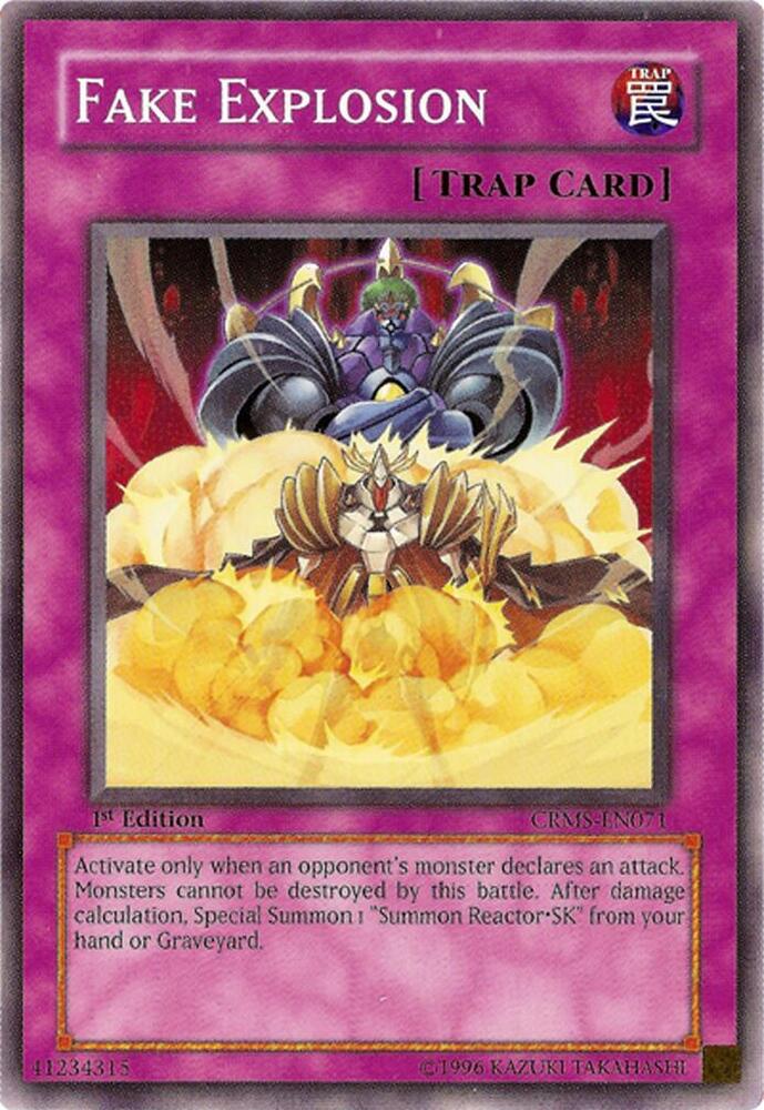 Fake Explosion CRMS-EN071 card from Crimson Crisis