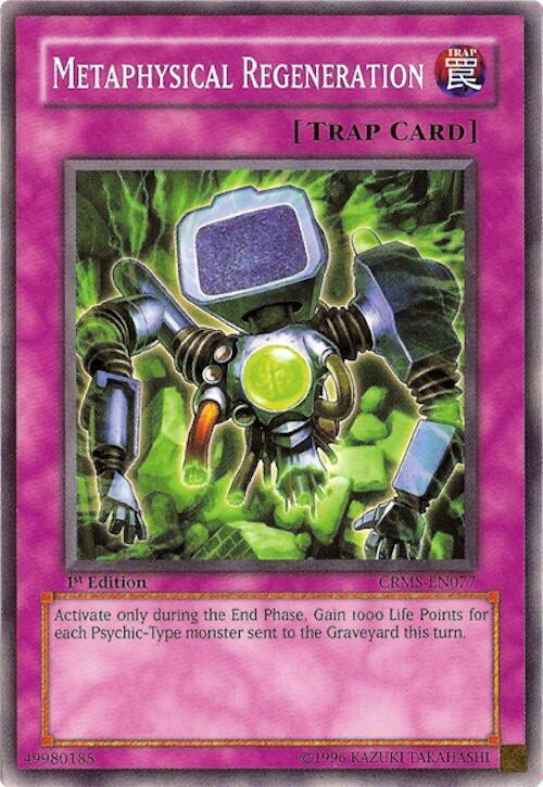 Metaphysical Regeneration CRMS-EN077 card from Crimson Crisis