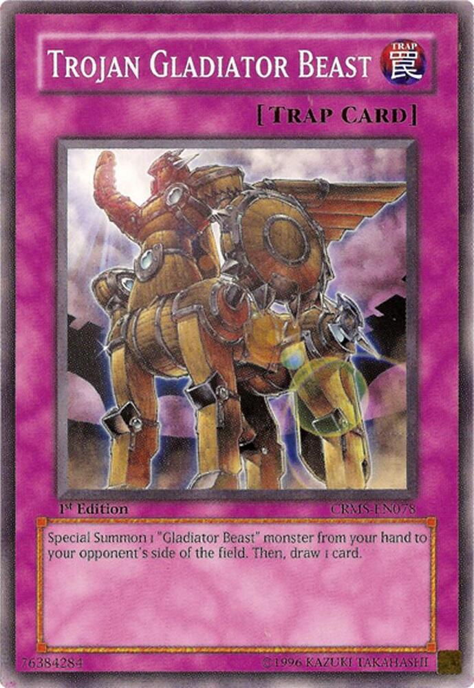 Trojan Gladiator Beast CRMS-EN078 card from Crimson Crisis