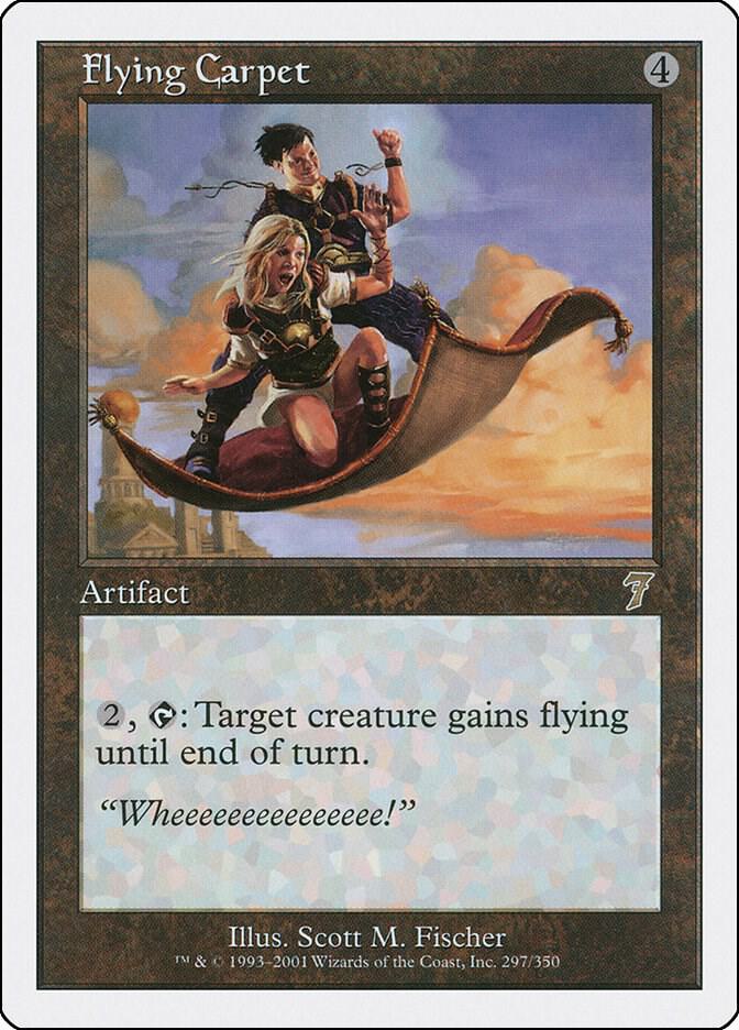 Flying Carpet 297 card from 7th Edition