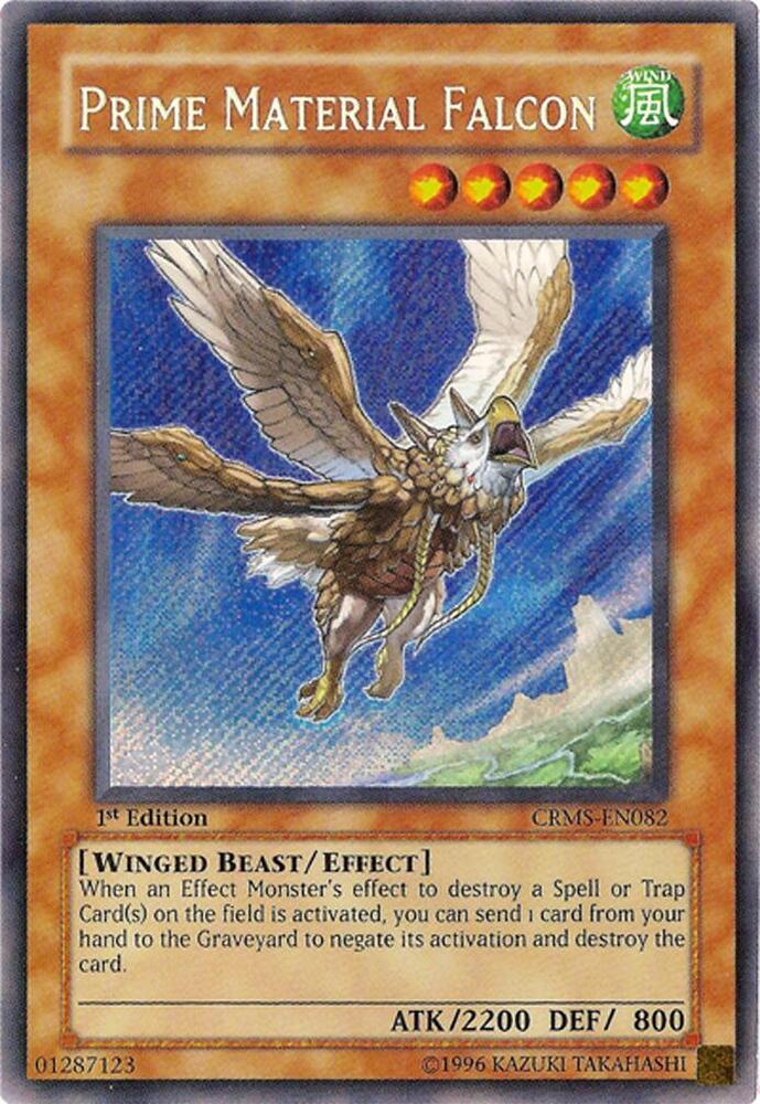 Prime Material Falcon CRMS-EN082 card from Crimson Crisis