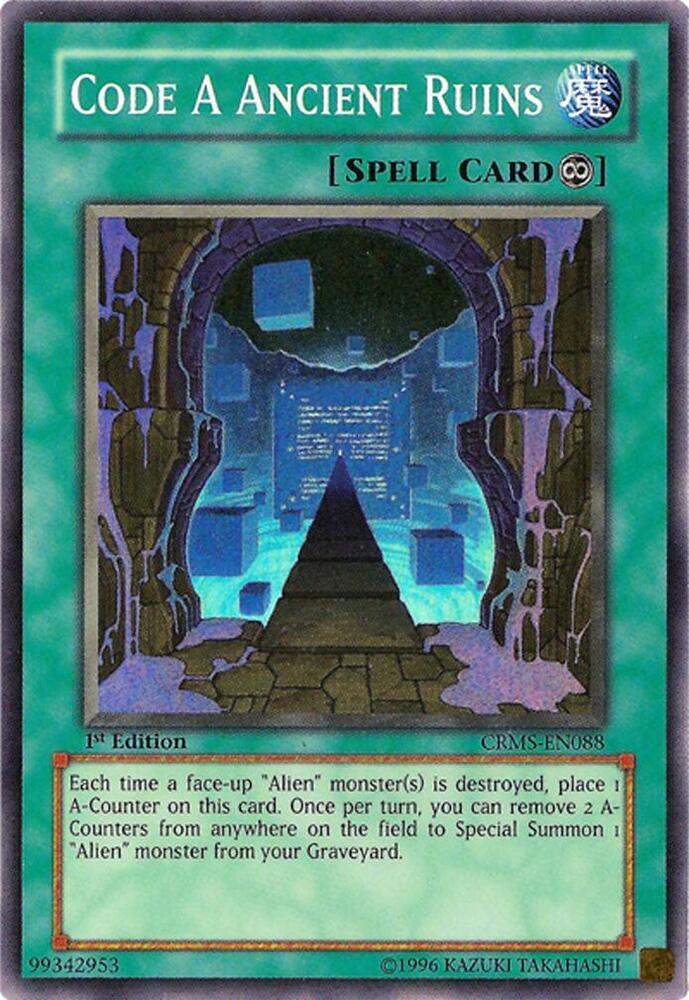 Code A Ancient Ruins CRMS-EN088 card from Crimson Crisis
