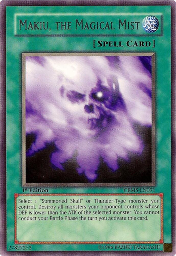 Makiu, the Magical Mist CRMS-EN091 card from Crimson Crisis