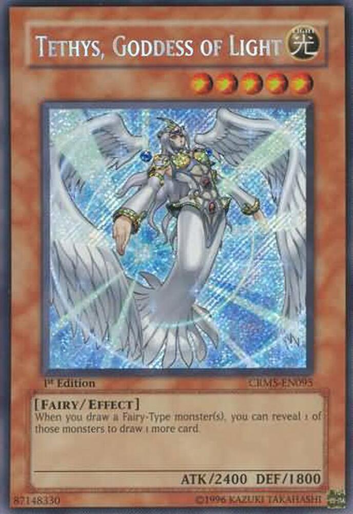 Tethys, Goddess of Light CRMS-EN095 card from Crimson Crisis