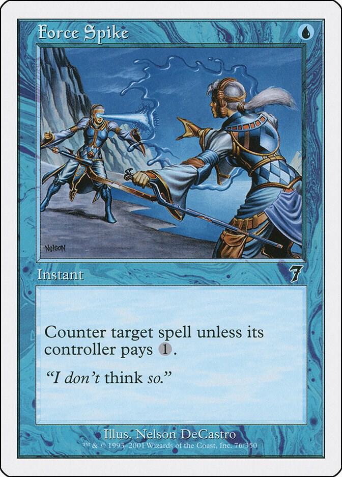 Force Spike 76 card from 7th Edition