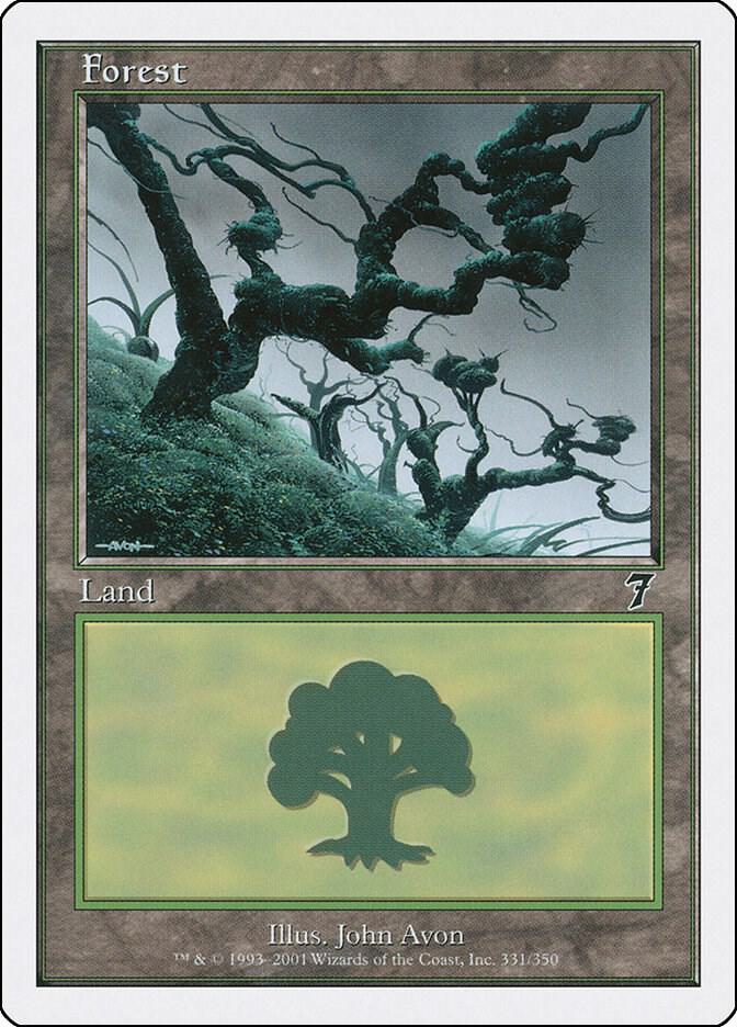 Forest 331 card from 7th Edition
