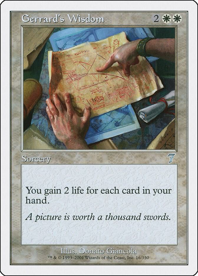 Gerrard's Wisdom 16 card from 7th Edition