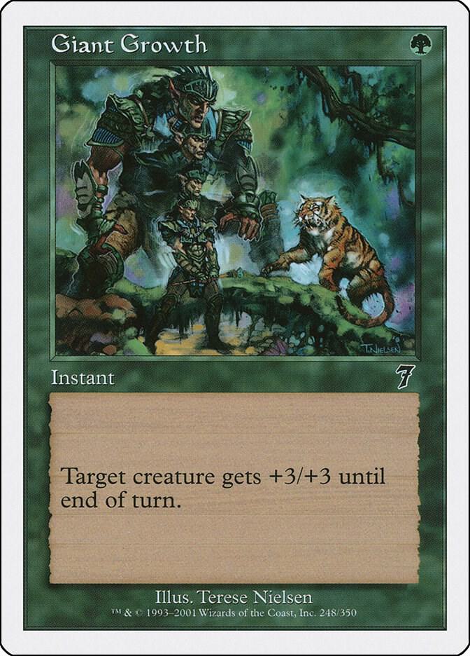 Giant Growth 248 card from 7th Edition