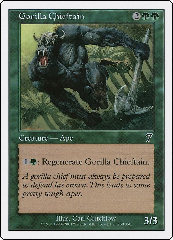 Gorilla Chieftain 250 card from 7th Edition