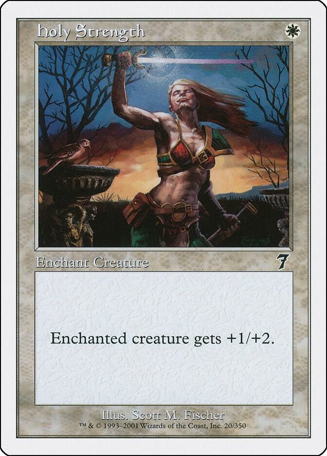 Holy Strength 20 card from 7th Edition