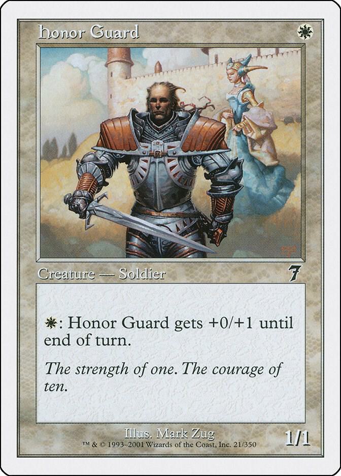 Honor Guard 21 card from 7th Edition