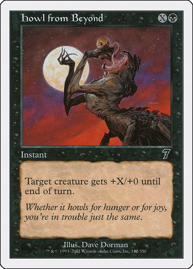 Howl from Beyond 142 card from 7th Edition