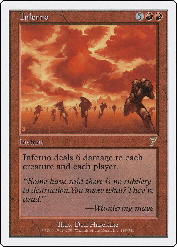 Inferno 198 card from 7th Edition