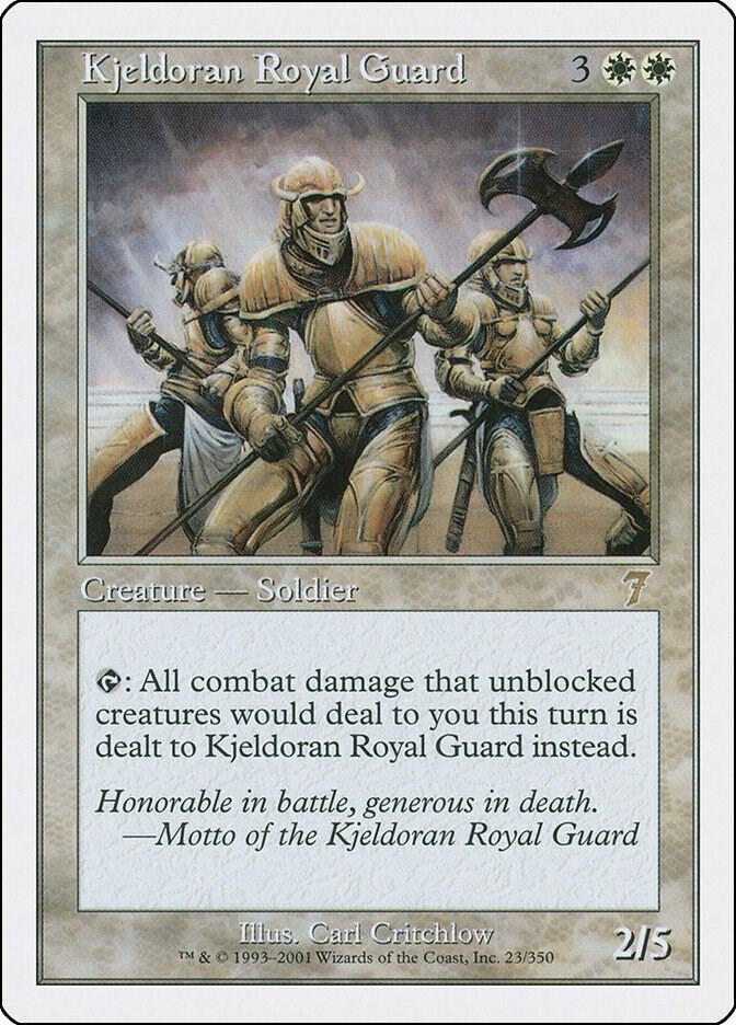 Kjeldoran Royal Guard 23 card from 7th Edition