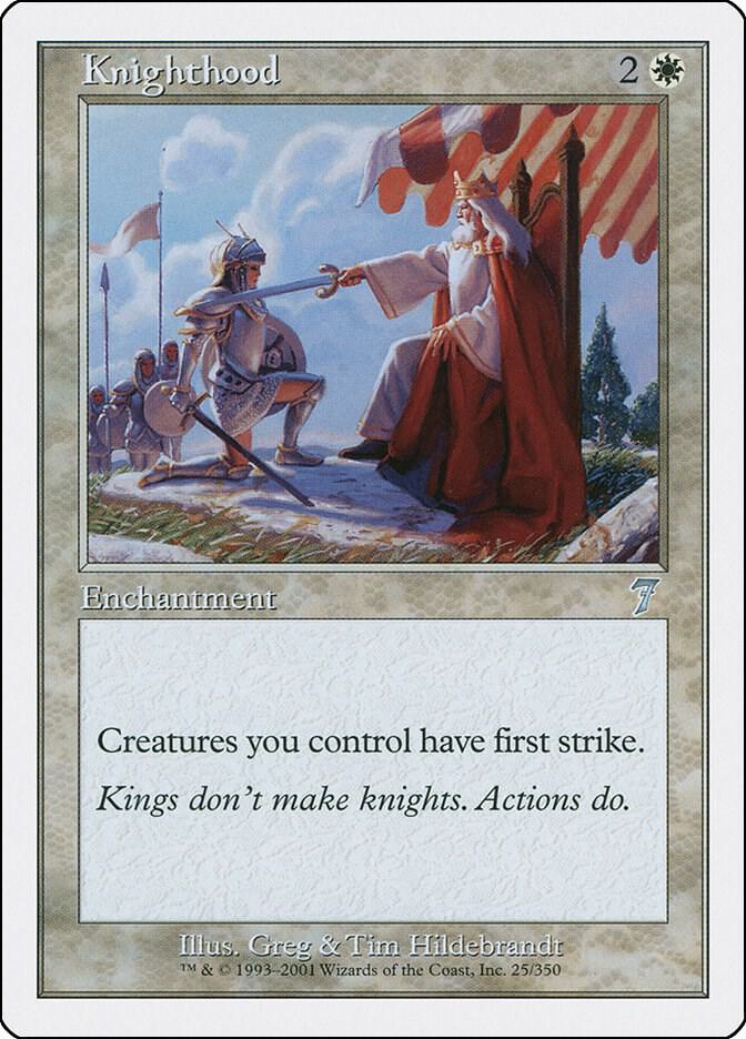 Knighthood 25 card from 7th Edition
