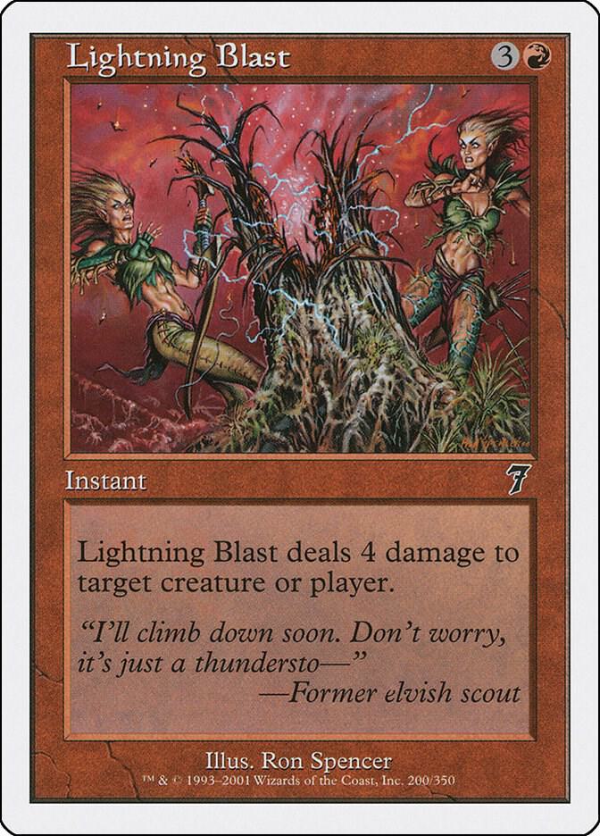 Lightning Blast 200 card from 7th Edition
