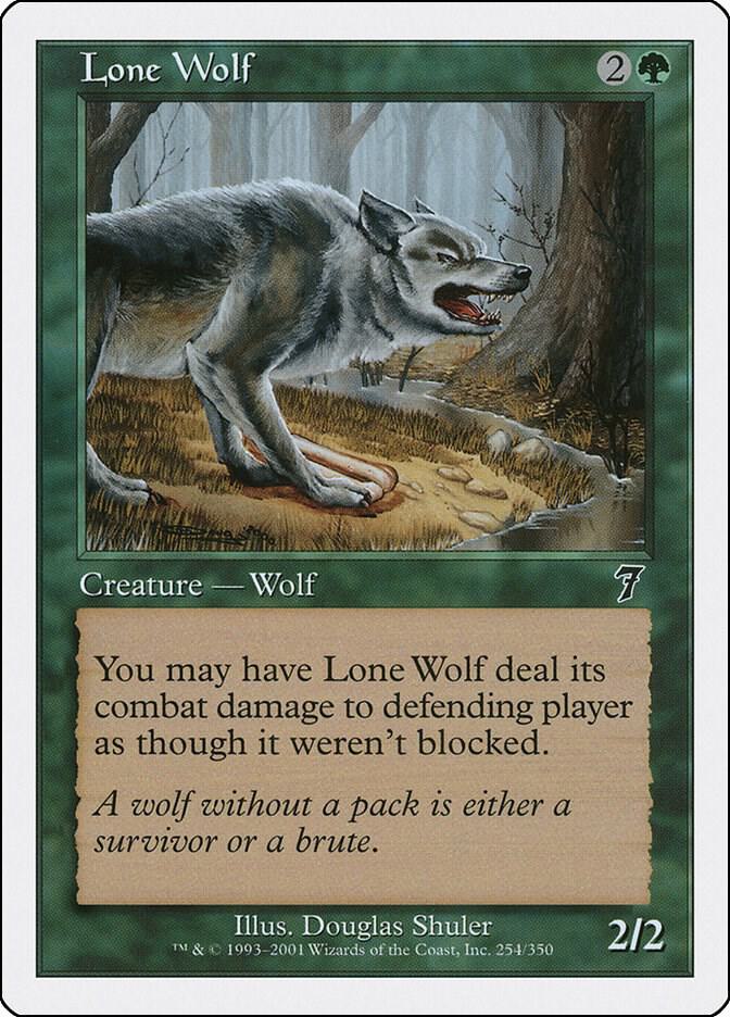 Lone Wolf 254 card from 7th Edition