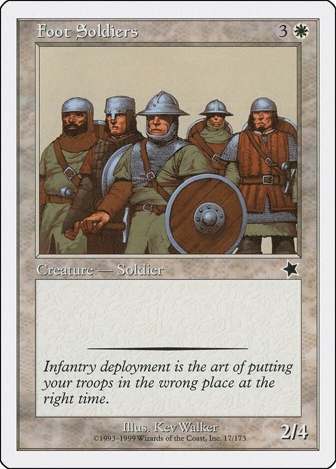 Foot Soldiers 17 card from Starter 1999