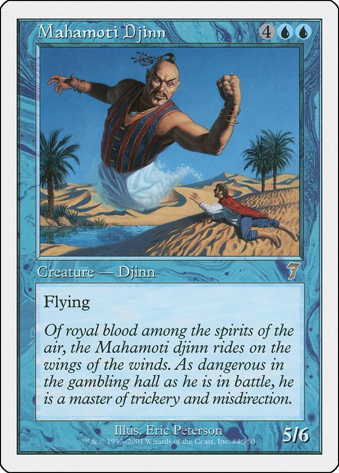 Mahamoti Djinn 84 card from 7th Edition