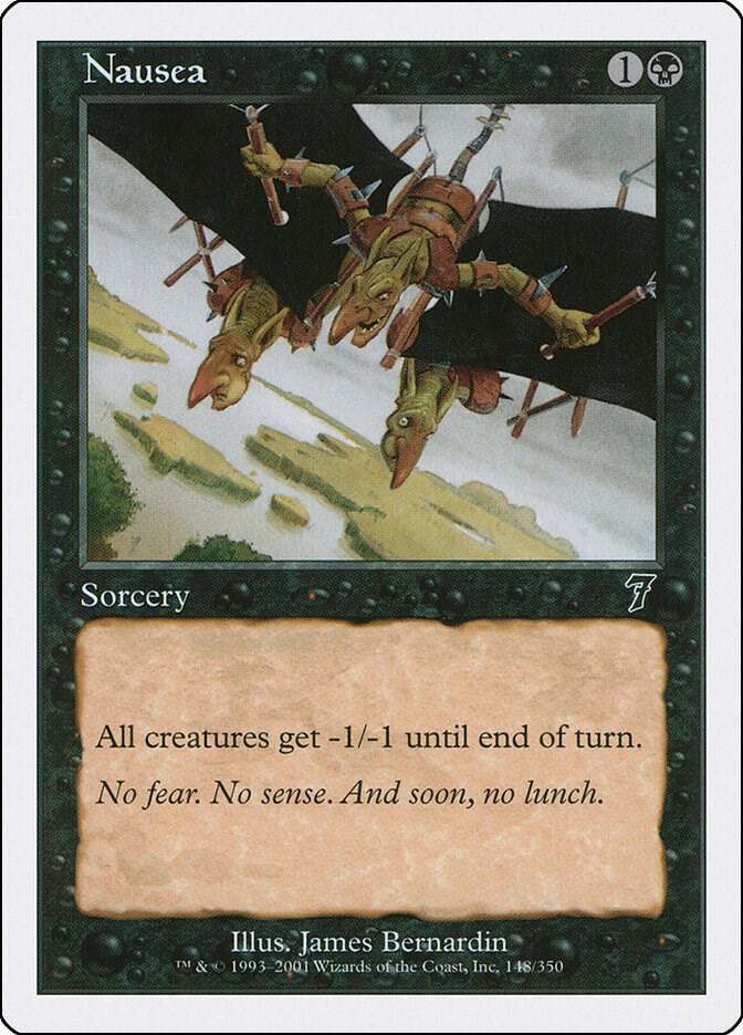 Nausea 148 card from 7th Edition