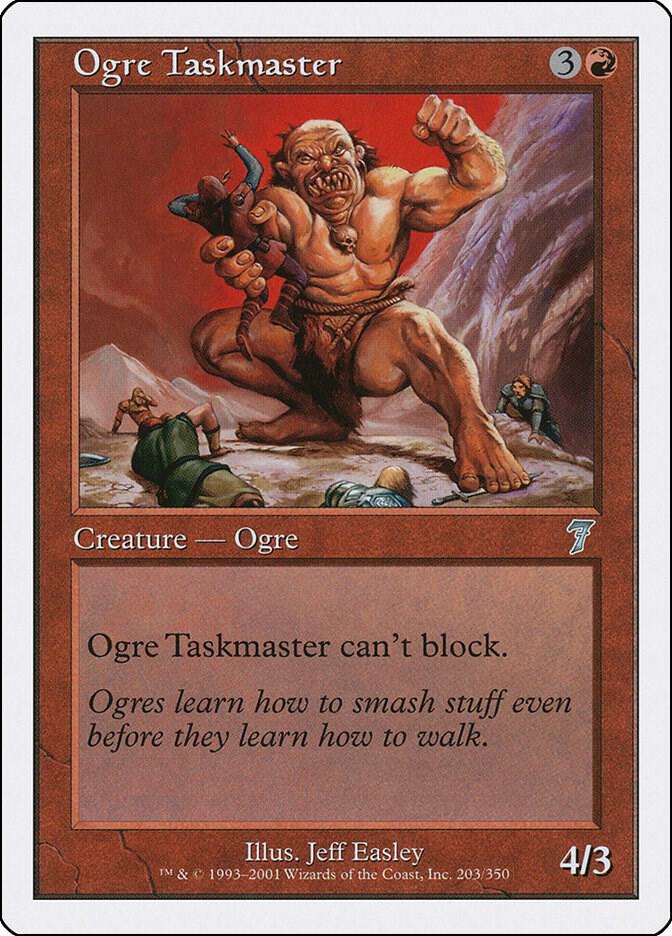 Ogre Taskmaster 203 card from 7th Edition