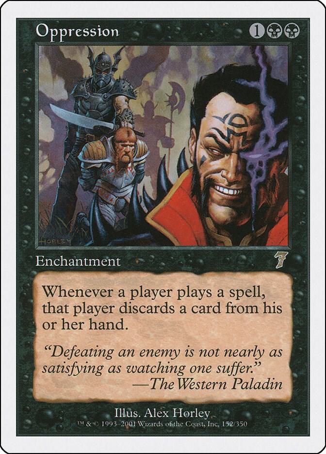 Oppression 152 card from 7th Edition