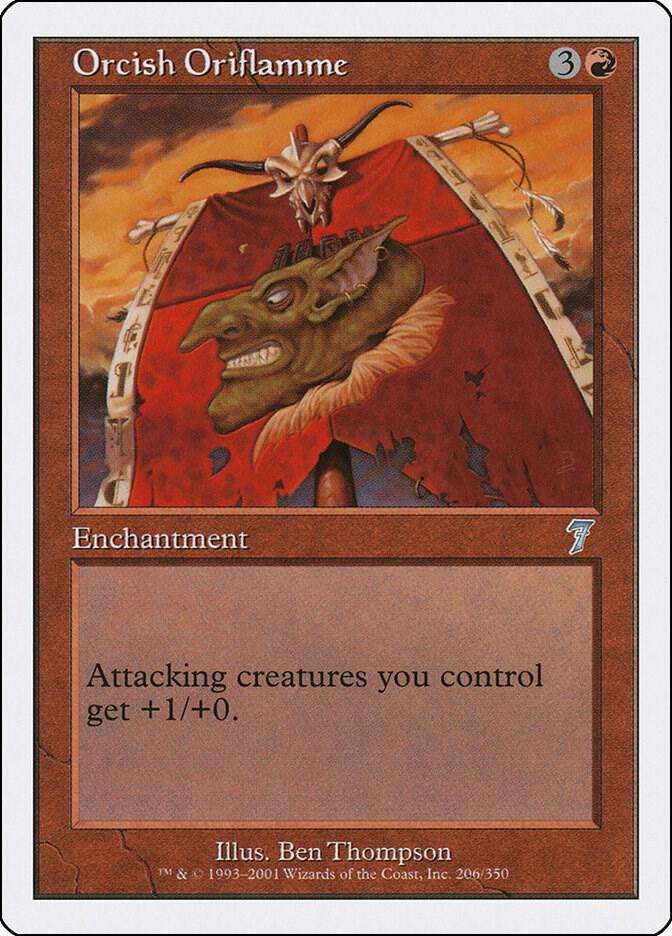 Orcish Oriflamme 206 card from 7th Edition