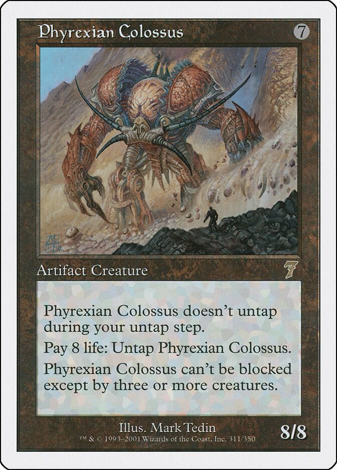 Phyrexian Colossus 311 card from 7th Edition