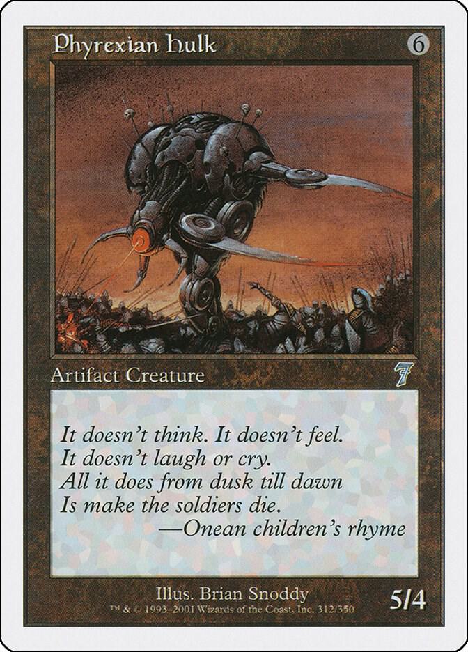Phyrexian Hulk 312 card from 7th Edition