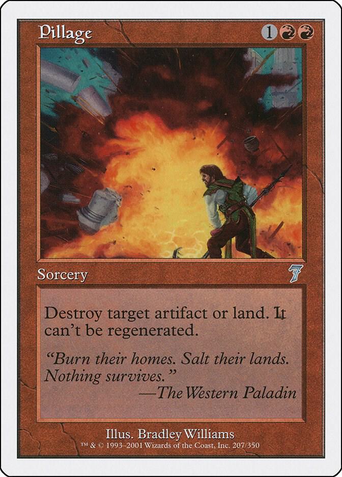 Pillage 207 card from 7th Edition