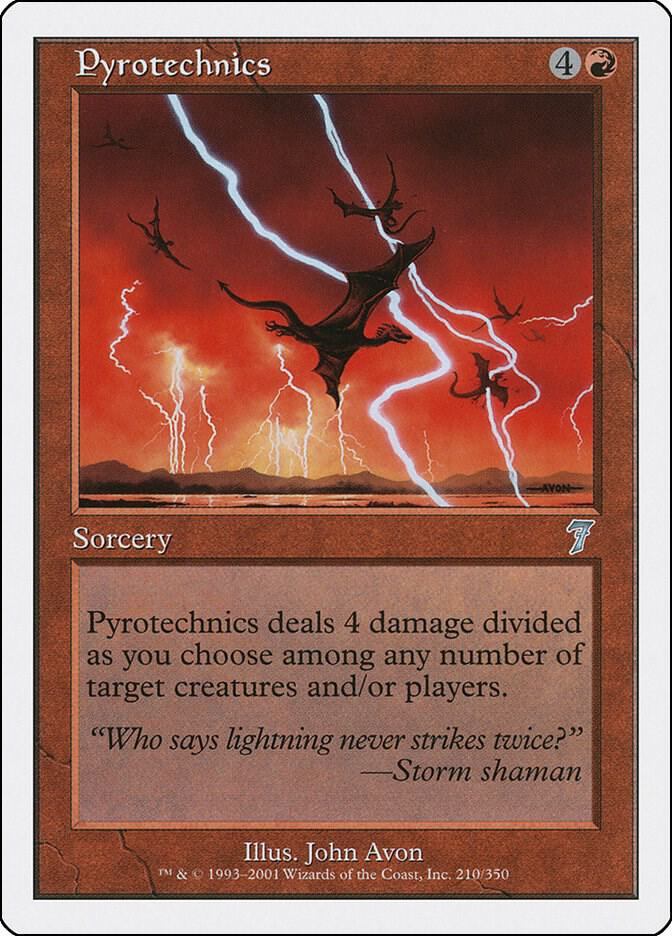Pyrotechnics 210 card from 7th Edition