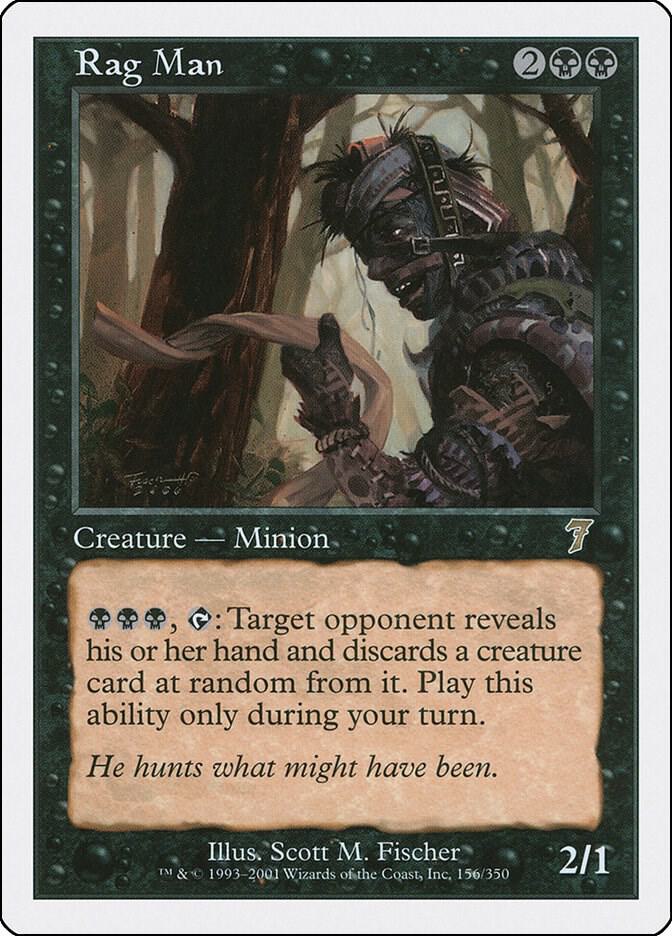 Rag Man 156 card from 7th Edition