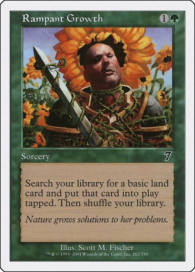 Rampant Growth 262 card from 7th Edition
