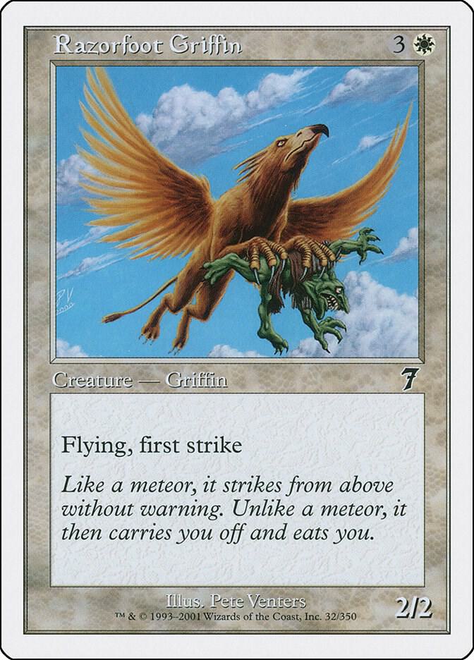 Razorfoot Griffin 32 card from 7th Edition
