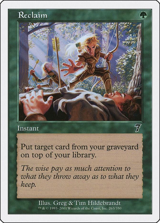 Reclaim 263 card from 7th Edition