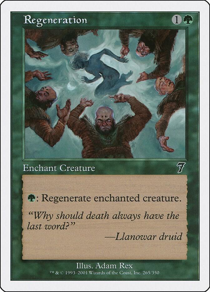 Regeneration 265 card from 7th Edition
