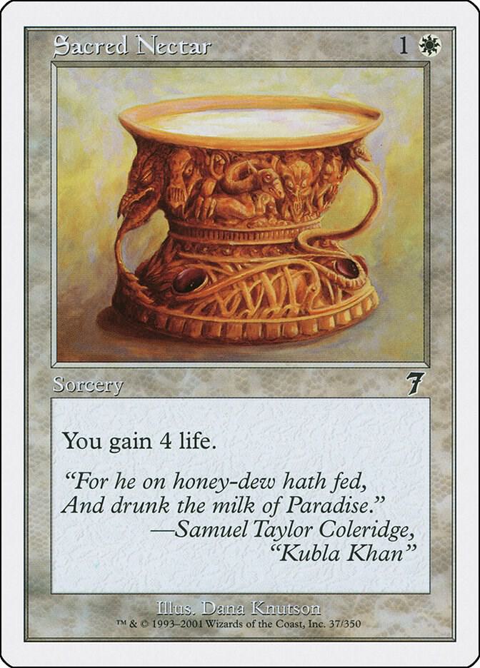 Sacred Nectar 37 card from 7th Edition